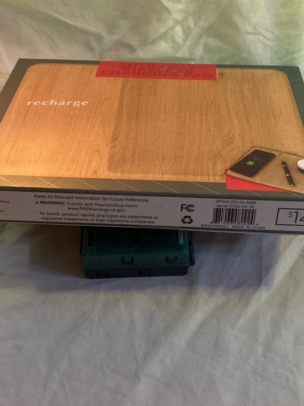 Entryway Wireless Charging Pad - Wood Tone
